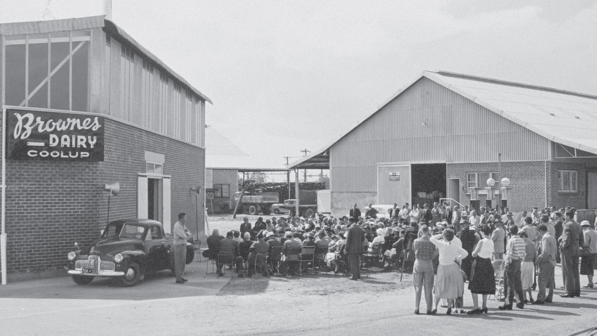 Historic photo of Brownes Dairy.
